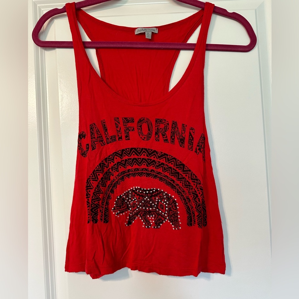 Charlotte Russe California Bear Crop. Size medium.